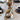 Fleur-Ranke aus Tannenholz mit Glitzer - Chic Antique