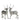 Weihnachtsschmuck Rentier mit Glitzer - 2er-Set - Chic Antique
