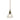 Lampe mit Messingaufsatz H18/Ø17 cm