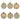 Weihnachtskugeln champagnerfarben in Box, 6er-Set - Chic Antique