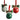 Weihnachtsglocke aus Metall Ø8cm - Verschiedene Farben
