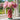 Vase H20 cm - Gedreht Rot/Rosa/Grün - Au Maison